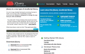 jQuery Site Screenshot